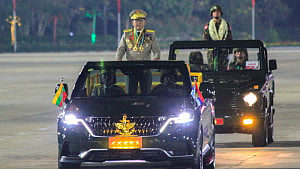 Myanmar ex-Junta chief on China visit as president