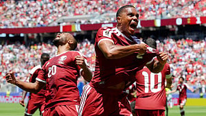 Qatar score late to clinch draw with Switzerland