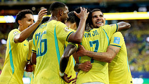 Vinicius fires Brazil through