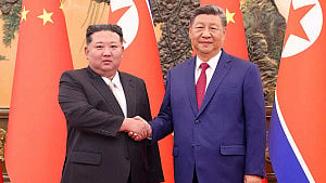 With Xi in N Korea, Kim to project confidence, defiance