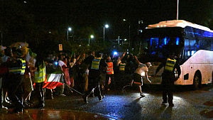 Iranian women's team in Turkey on journey home