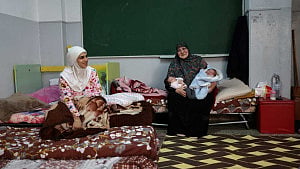 Displaced mothers in Lebanon embrace newborns with hope