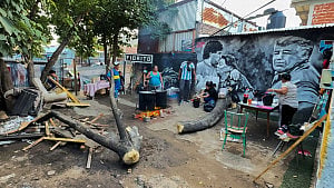 Maradona’s former home turned soup kitchen