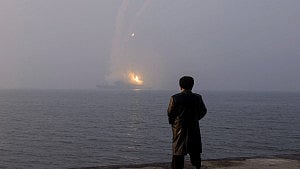 N Korea fires possible missile amid US-South Korea drills