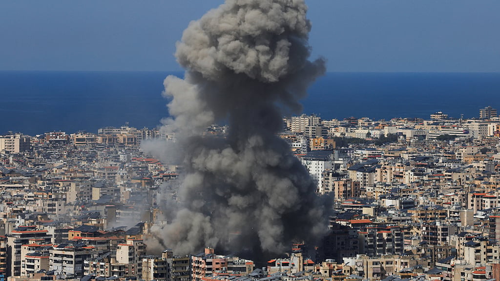 Smoke rises after an Israeli strike on Beirut's southern suburbs, Lebanon, Mar 11, 2026, following an escalation between Hezbollah and Israel amid the US-Israeli conflict with Iran. REUTERS