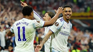 Aston Villa lift Europa League trophy