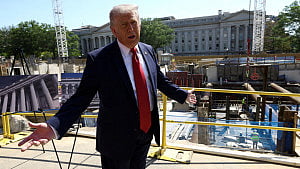 Trump talks ballroom plan while economic pain grows in US