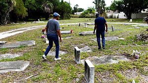 Black cemetery in Florida vandalised