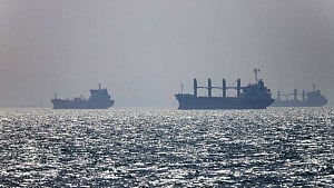 S Korean vessel ablaze in Hormuz, Trump blames Iran