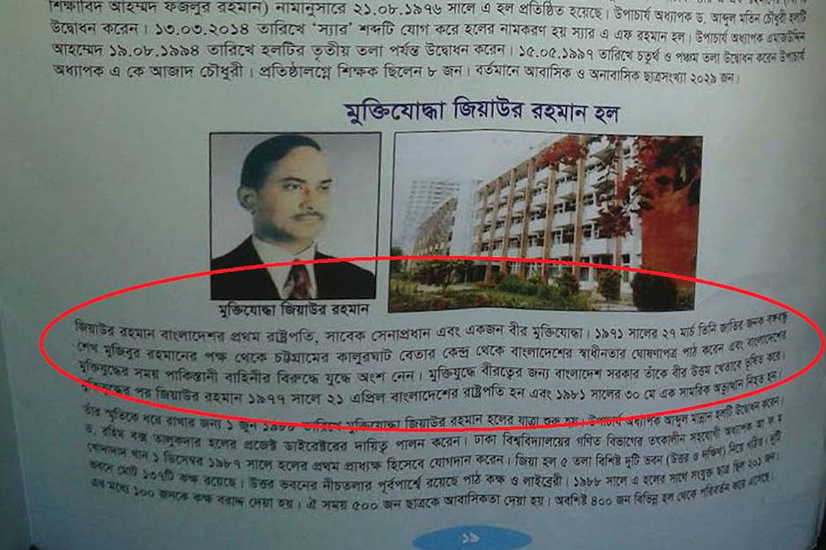 ঢাকা বিশ্ববিদ্যালয়ে জাতির পিতার অমর্যাদা প্রতিকারহীন কেন?