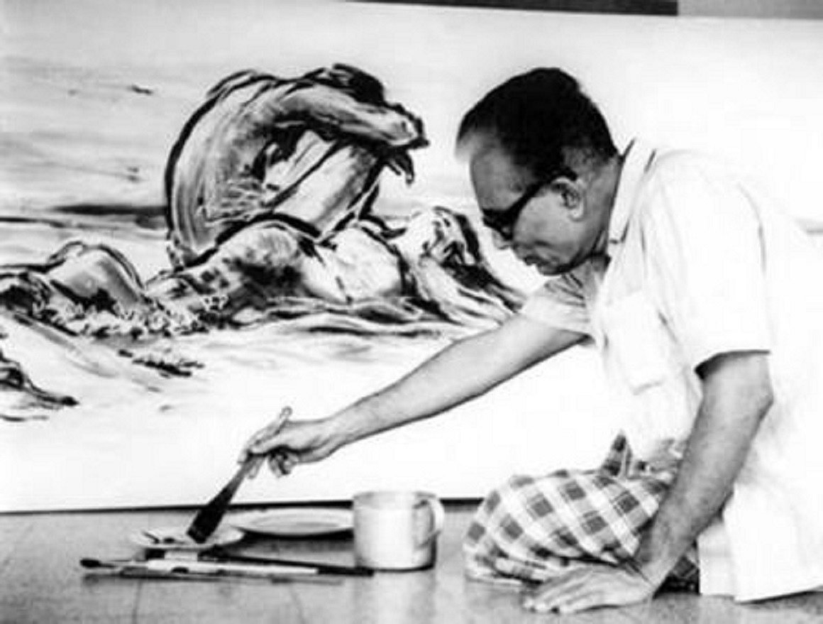 জয়নুলের তুলিতে দুর্ভিক্ষ, জীবন ও জলোচ্ছ্বাস