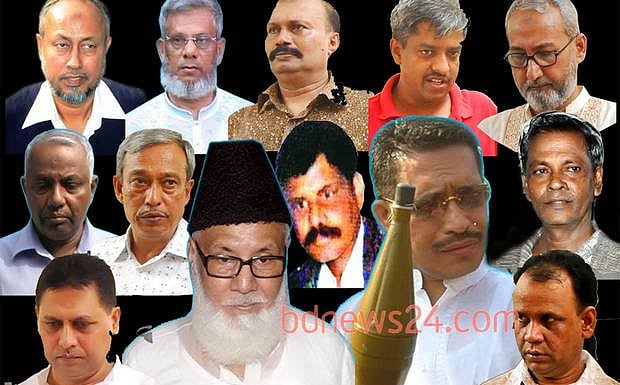 দণ্ডপ্রাপ্ত আসামীদের তের জন 