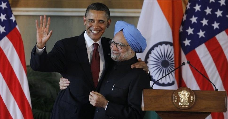The US president Obama and the Indian prime minister Manmohan Singh. 