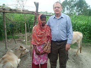 Tahomina with the writer. Tahomina with the writer.