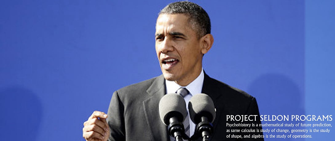 Professor Dr. Barack Obama: Barack Obama, a Harvard teacher is widely known as political scientist and Chief Scientist of the Project Seldon Programs. He appeared in the world stage when he delivered his message and concept of Change theory. 