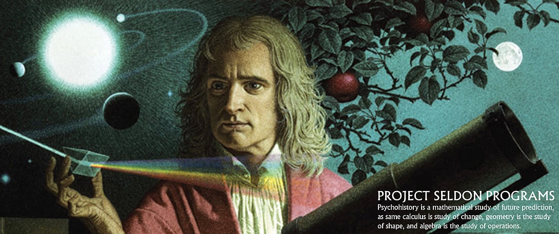 Sir Isaac Newton: Isaac Newton developed the use of calculus in his laws of motion and gravitation. 