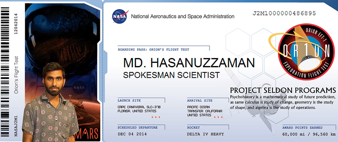 Hasanuzzaman: Hasanuzzaman, also spelling for Hasan Uz-Zaman is student from Harvard, MIT and University of Queensland, and also Bangladesh University of Professionals is a Spokesman of the Project Seldon Programs. Author of many scientific books. 