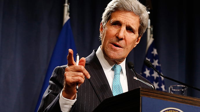 Secretary of State John Kerry. Reuters/Jim Bourg. 