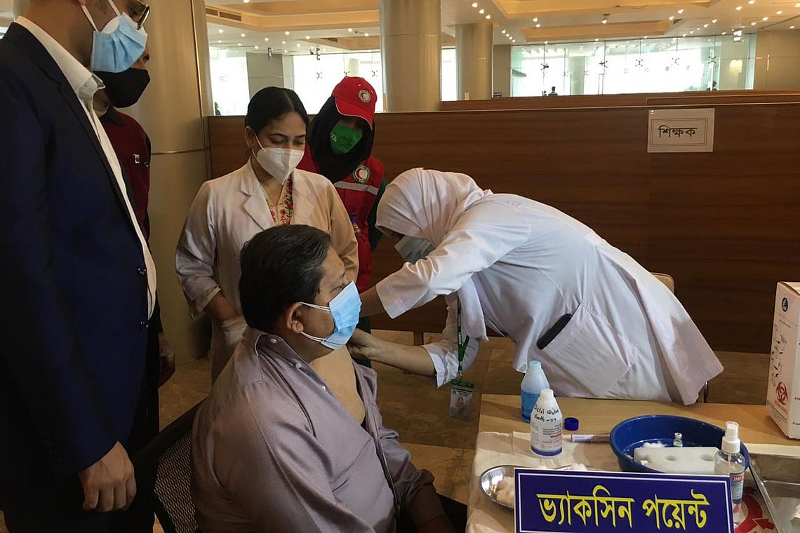 How does it feel to take COVID vaccine in Bangladesh?