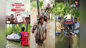 বন্যার্তদের ত্রাণ দিচ্ছে রবি, টাওয়ার চালু ৭০ শতাংশের বেশি