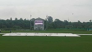 বৃষ্টিতে পণ্ড ‘এ’ দলের প্রথম দিনের খেলা