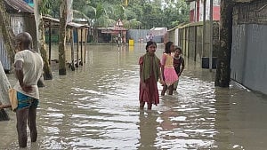 লালমনিরহাটে বেড়েছে তিস্তা ও ধরলার পানি, নিম্নাঞ্চল প্লাবিত