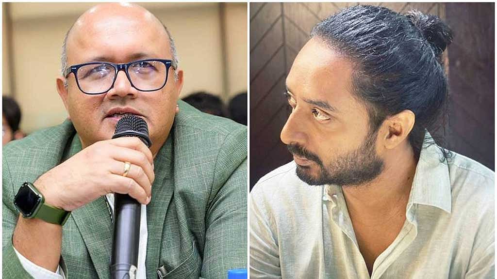 ‘চরকি’র কনটেন্ট হেড অনিন্দ্য বন্দ্যোপাধ্যায় এবং পরিচালক সৈয়দ আহমেদ শাওকী। 