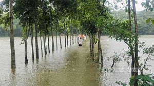 সিলেটে পানিবন্দি ৪ লাখ, আশ্রয়কেন্দ্রে যাচ্ছে মানুষ