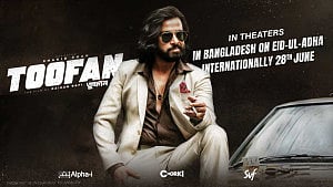 ‘তুফান’: শাকিব দ্বৈত চরিত্রে! ট্রেইলার জাগাল রহস্য