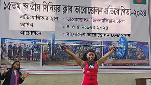 ক্লাব ভারোত্তোলনে মনিকা, সীমা, রোকেয়া ও শাম্মীর রেকর্ড