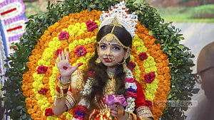 Kumari Puja on Maha Ashtami