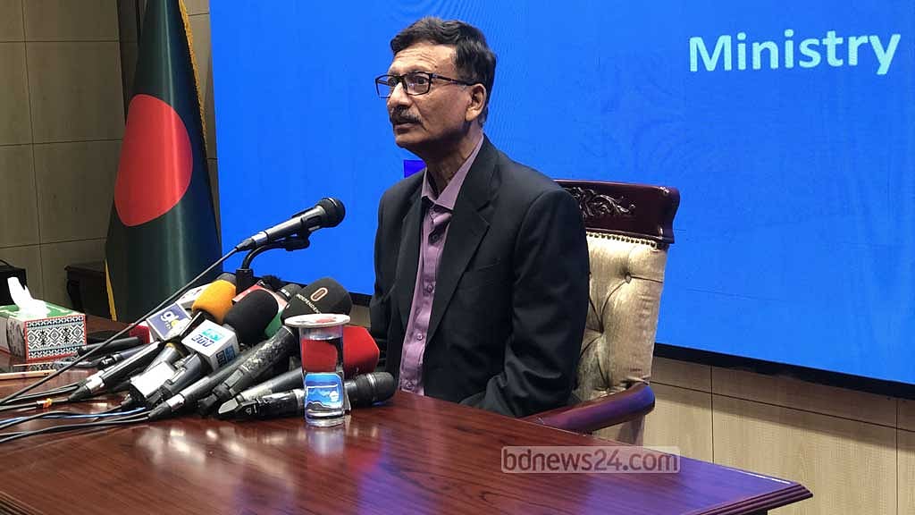 পররাষ্ট্র মন্ত্রণালয়ে বৃহস্পতিবার সাংবাদিকদের সঙ্গে কথা বলেন উপদেষ্টা তৌহিদ হোসেন।