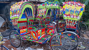 A factory for battery-run rickshaws