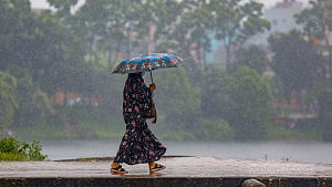 Depression brings daylong downpour
