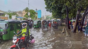 Mirpur flooded with rainwater