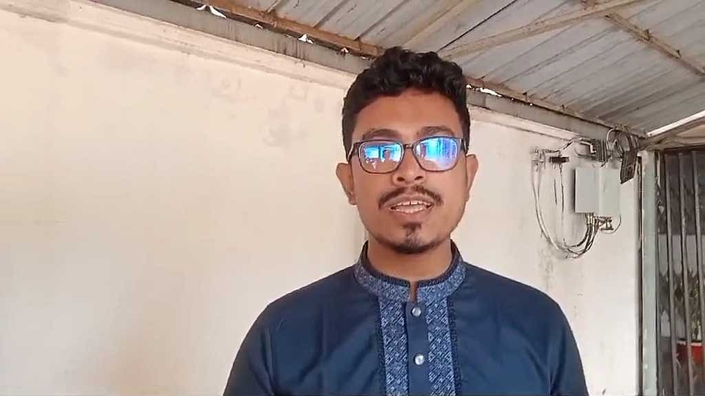ছাত্রশিবিরের ঢাকা বিশ্ববিদ্যালয় শাখার সভাপতি সাদিক কায়েম।
