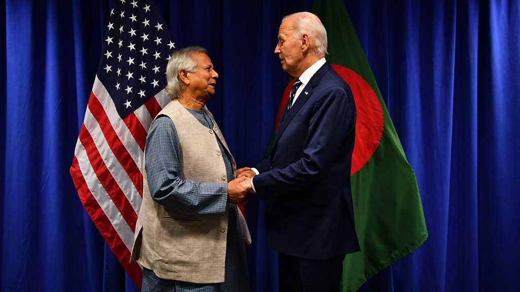 জাতিসংঘ সাধারণ অধিবেশনে গিয়ে মার্কিন প্রেসিডেন্ট জো বাইডেনের সঙ্গে বৈঠক করেছেন বাংলাদেশের অন্তর্বর্তী সরকারের প্রধান উপদেষ্টা মুহাম্মদ ইউনূস।