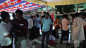 Police stop Boishakh stage setup in Bogura