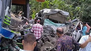 Lohagara crash: No sign of bus driver
