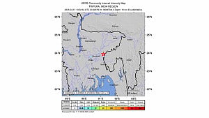 Mild quake near border rocks Dhaka