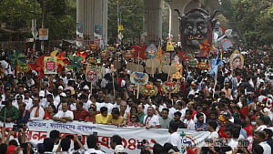 Message to end fascism at Ananda Shobhajatra