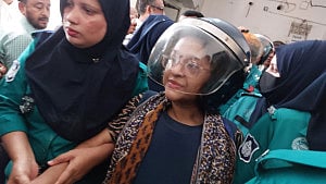 Tureen Afroz weeps in the dock