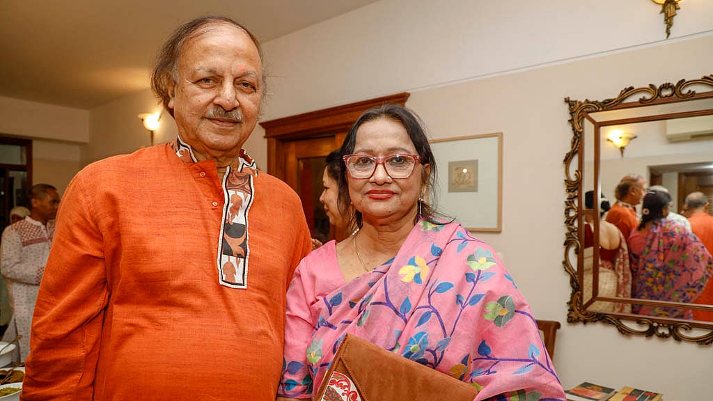 Theatre activists M Hamid and Falguni Hamid.