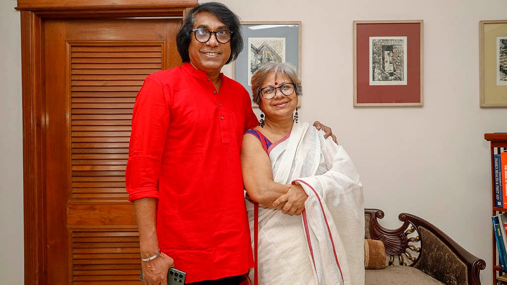 Playwrights Masum Reza and Selina Shelly.