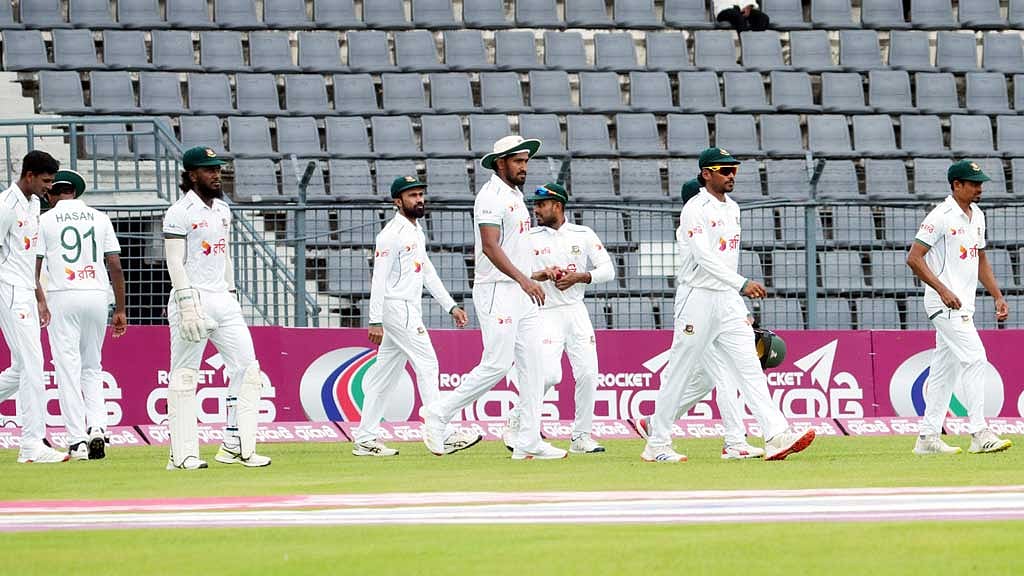 সিলেটে হতাশ করেছে বাংলাদেশ। ছবি: বিসিবি।