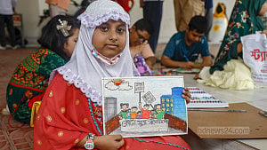 শিশুদের ক্যানভাসে জুলাই অভ্যুত্থান