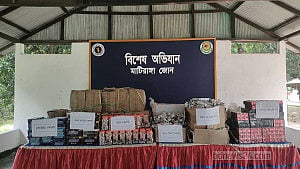 খাগড়াছড়িতে সেনাবাহিনীর অভিযানে ৮ লাখ টাকার ভারতীয় পণ্য জব্দ