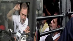 Rahul, Priyanka Gandhi held in Delhi protest