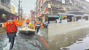 তাইওয়ানে টানা প্রবল বৃষ্টিতে বন্যা, ভূমিধসে ৪ মৃত্যু