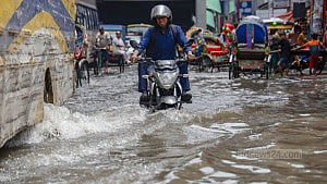 Waterlogging woes hit Mirpur